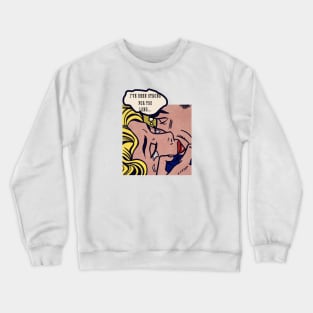 Vintage comics Crying Woman Crewneck Sweatshirt